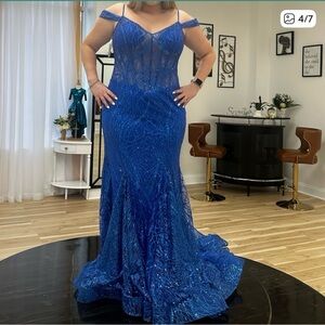 Jovani Royal Blue Prom Dress